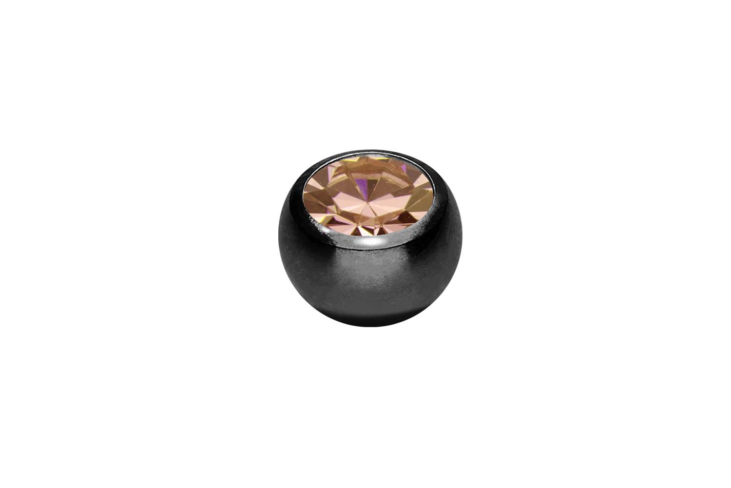 Chirurgenstahl Schraubkugel KRISTALL von Piercingline